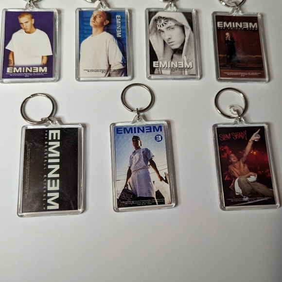 Wholesale Lot of 12 pcs Eminem Keychains As Is Music Key Chain - Picture 2 of 4